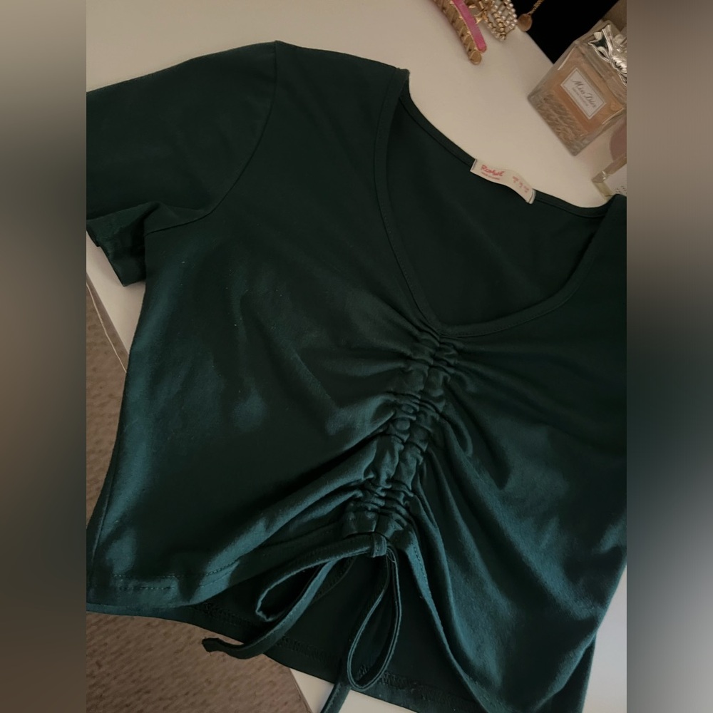Dark green top